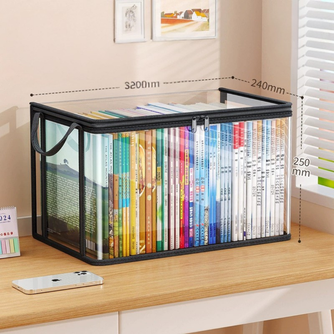 Transparent Foldable Book Storage Organizer