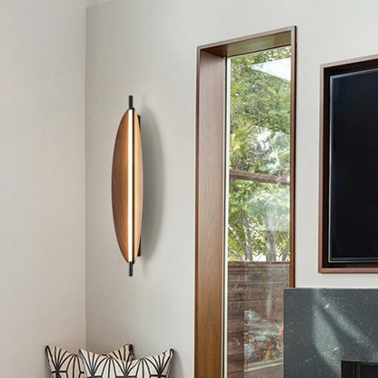 Brown Leaf Design Modern LED Wall Lamp