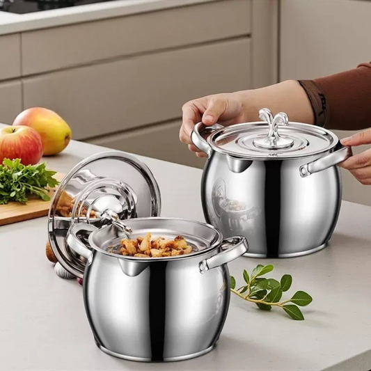 Premium Stainless Steel Oil Storage Pot with Filter 4 Litre