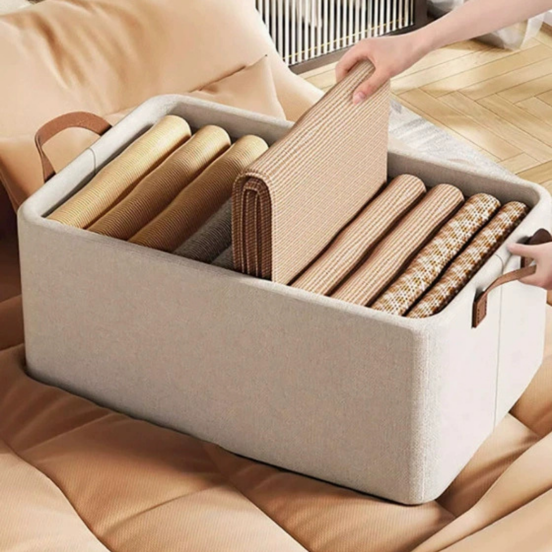 Fabric Foldable Multi-Purpose Clothes Storage Solution with Handles