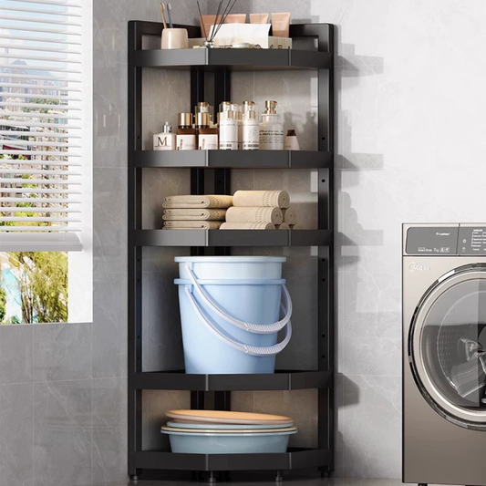 Elegant Corner Adjustable Layer Height Storage Rack