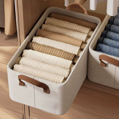Fabric Foldable Multi-Purpose Clothes Storage Solution with Handles