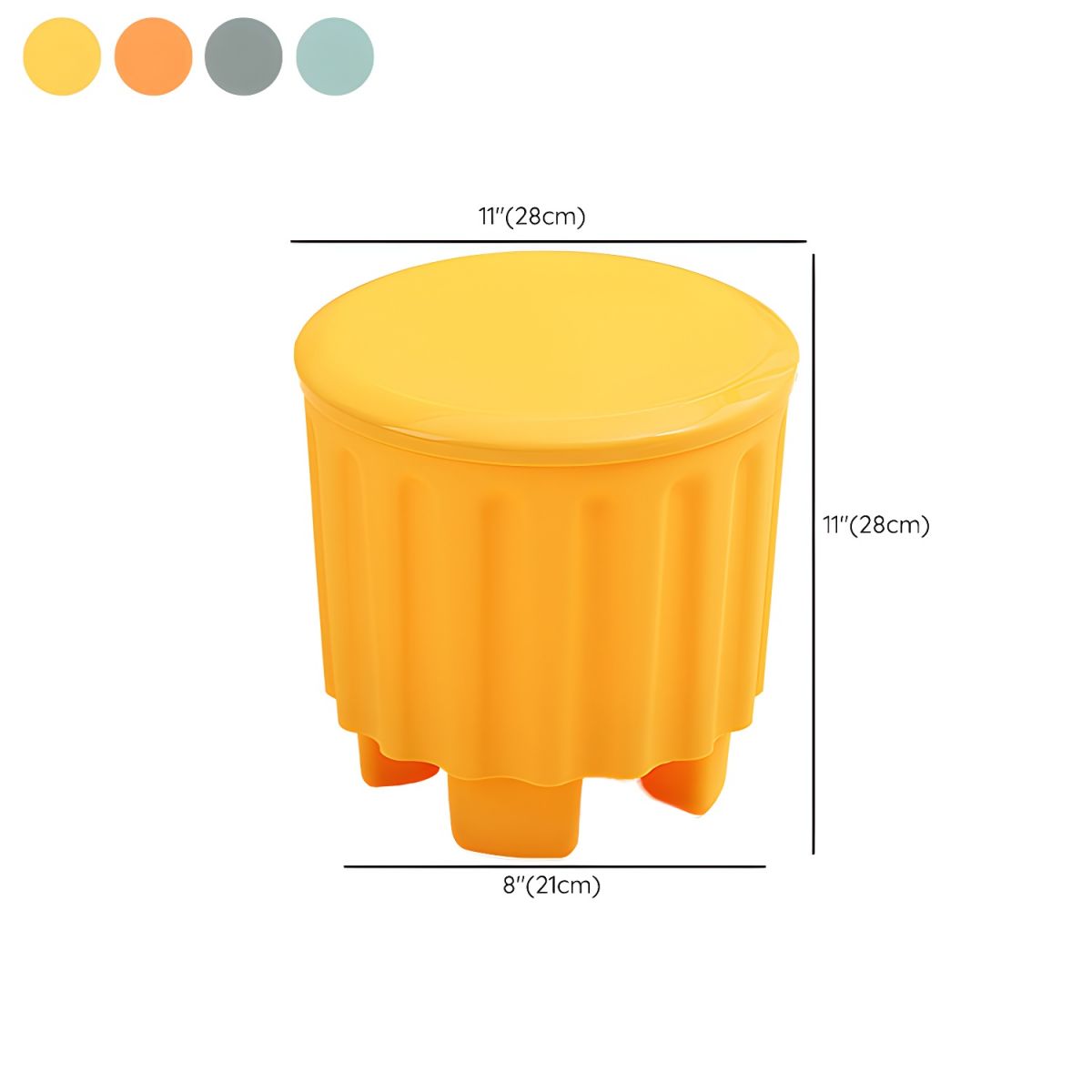 Multipurpose Ottoman Storage Bucket Stool