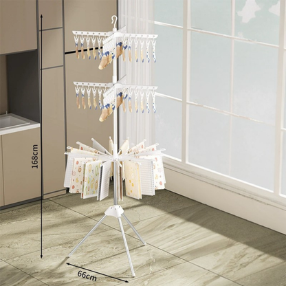 Triple Layer Foldable Multifunctional Clothes Drying Rack