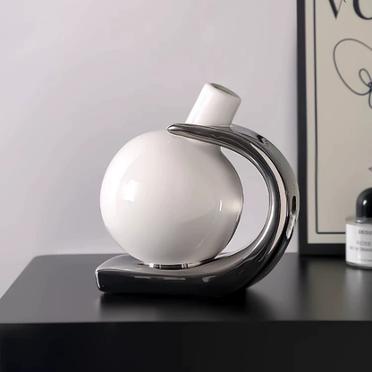 Modern Nordic Style Ceramic Flower Vase With Flower