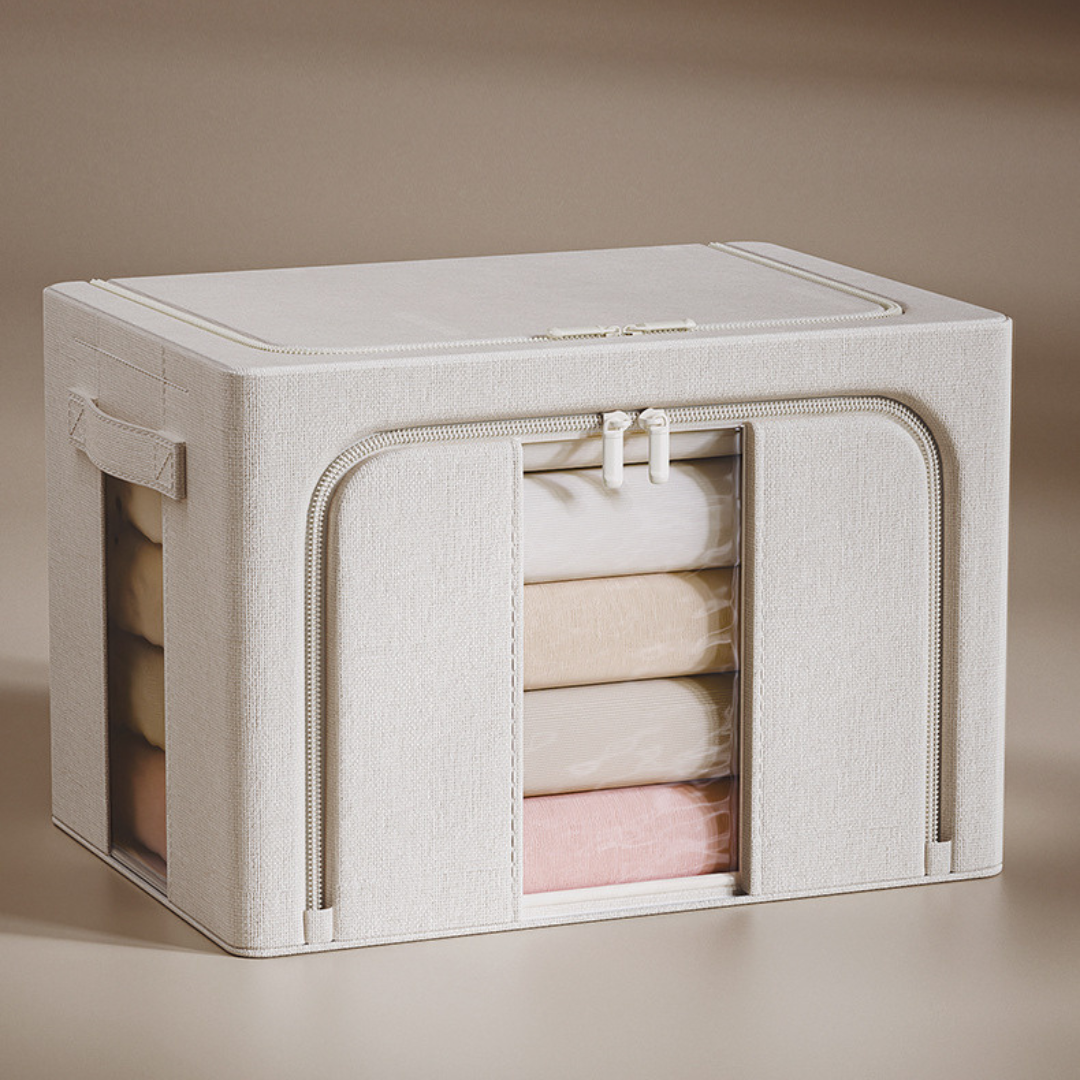Double Window Foldable Storage Box Organizer