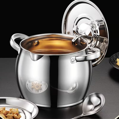 Premium Stainless Steel Oil Storage Pot with Filter 4 Litre