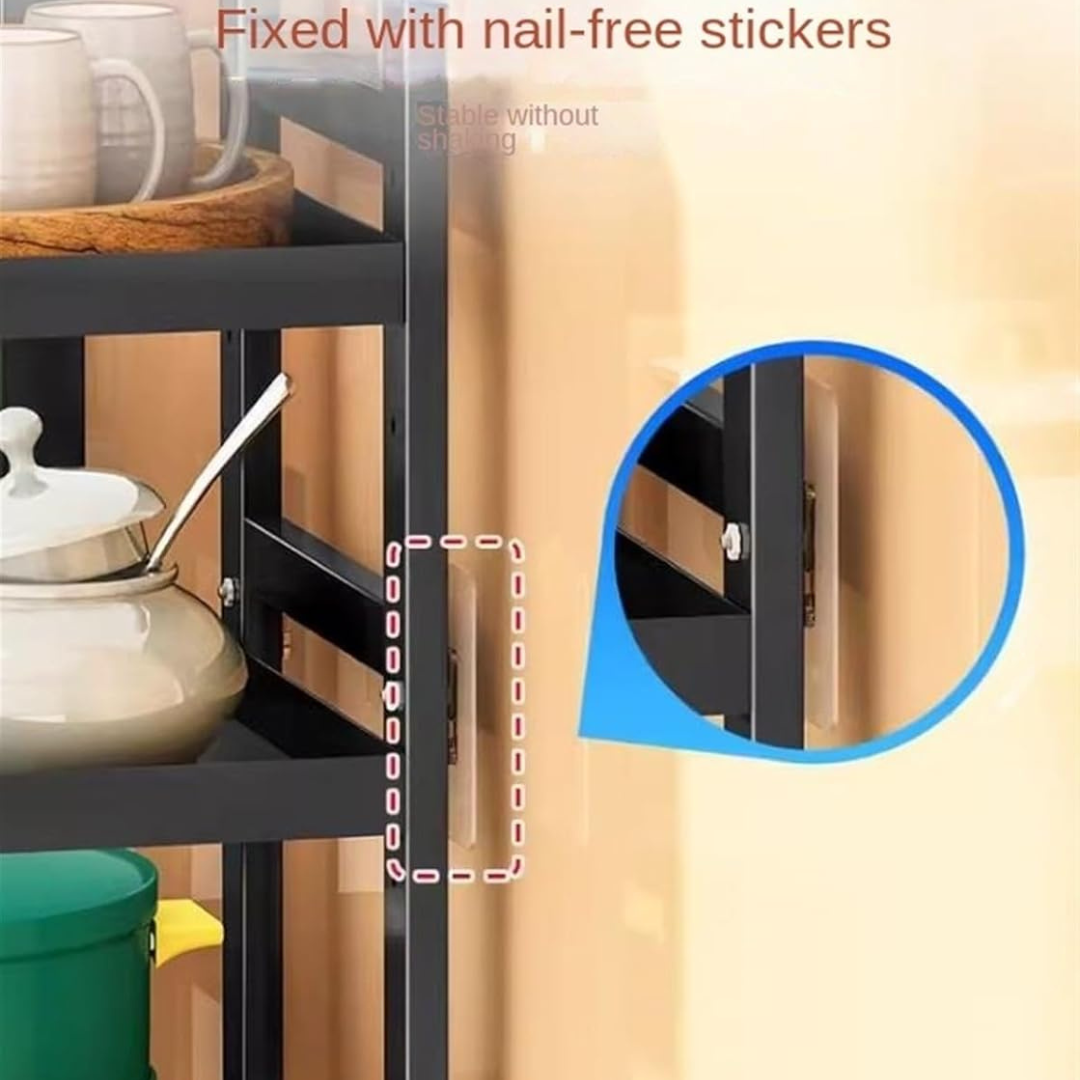 Elegant Corner Adjustable Layer Height Storage Rack