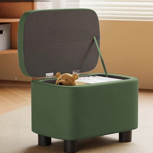 Premium Storage Footstool with Nappa Leather