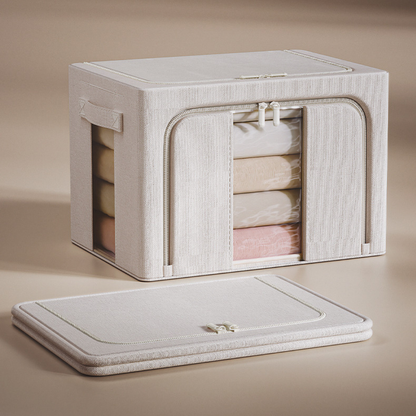Double Window Foldable Storage Box Organizer