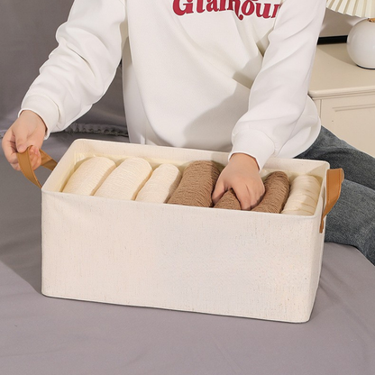 Fabric Foldable Multi-Purpose Clothes Storage Solution with Handles