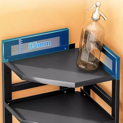 Elegant Corner Adjustable Layer Height Storage Rack