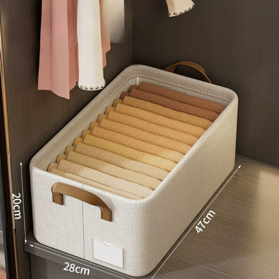 Fabric Foldable Multi-Purpose Clothes Storage Solution with Handles