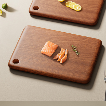 Natural Solid Wood Build Reversible Premium Wooden Chopping Board