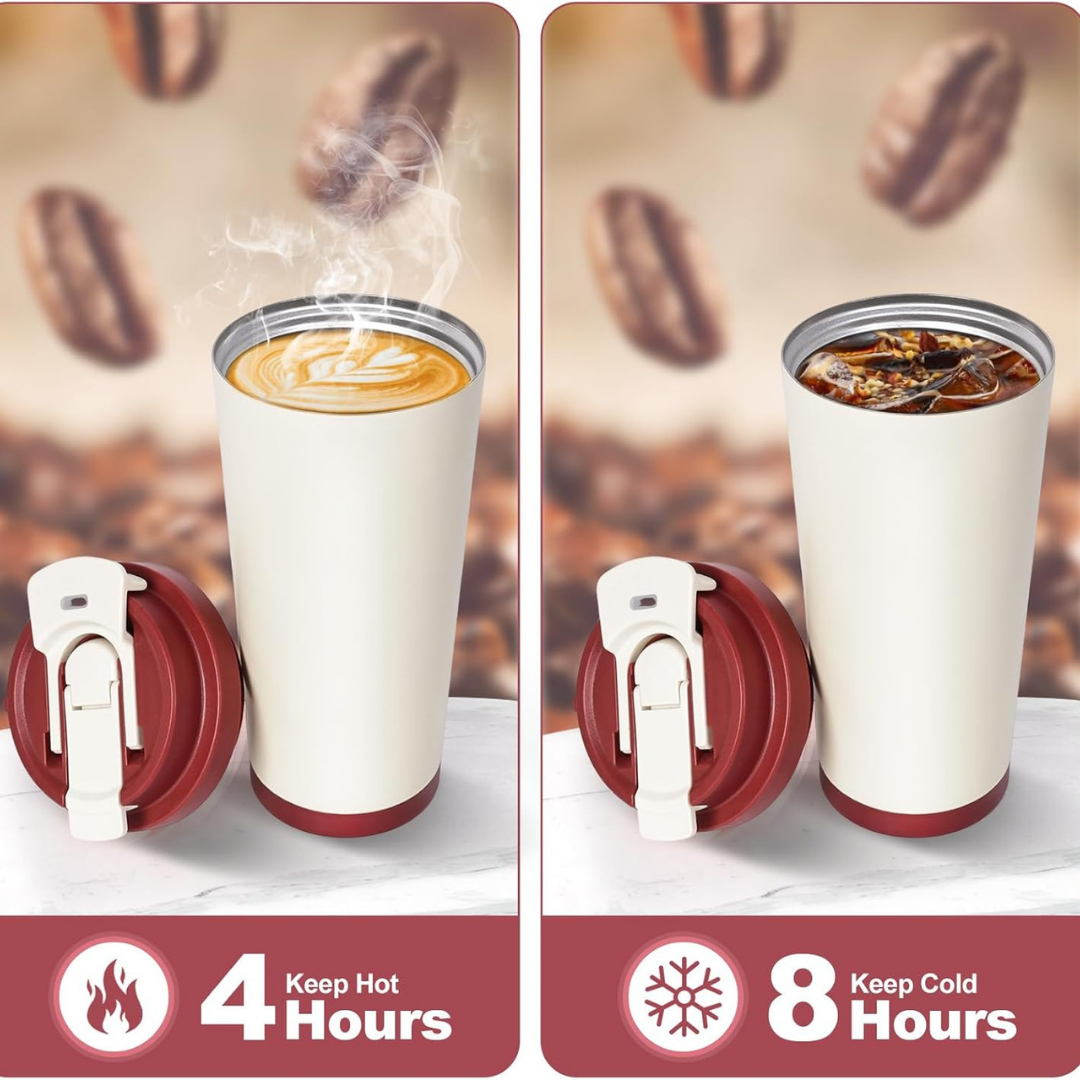 Stylish Travel Stainless Steel Insulated Tumbler - 530ml