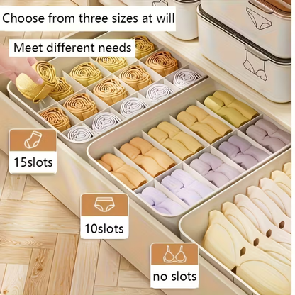 Smart Compartment Airtight Stackable Multipurpose Cloth Storage Organizer