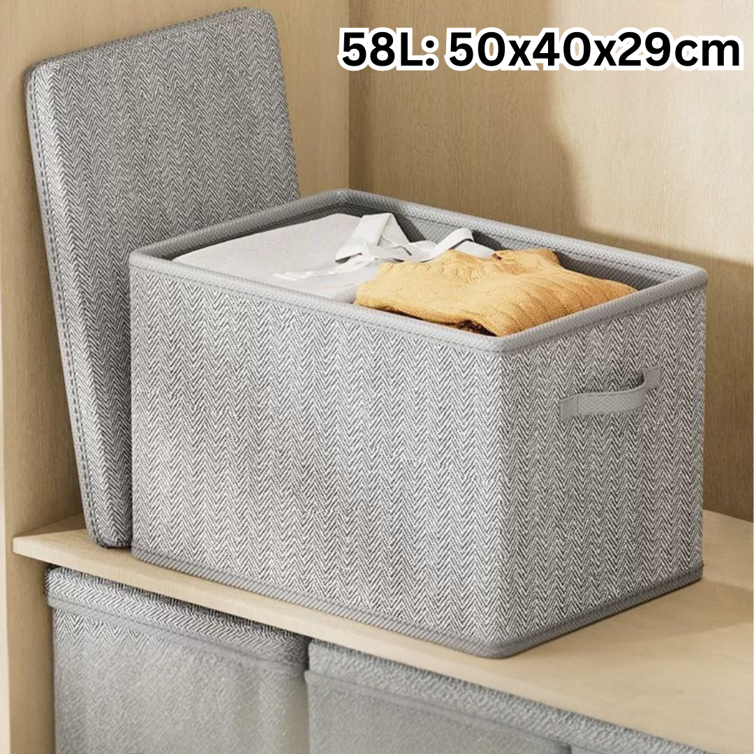 Multipurpose Utility Foldable Storage Box with Easy Handling