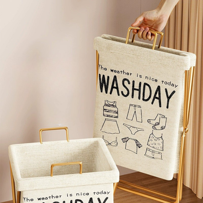 Modern Multi-Purpose Laundry Basket Organizer with Small Bucket - 75L
