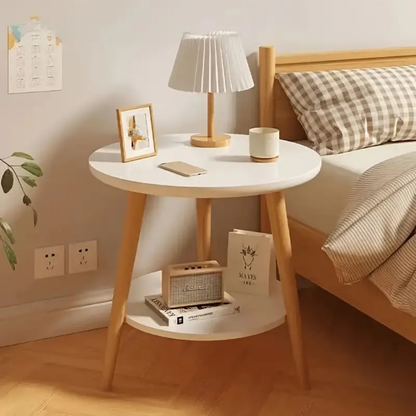 Nordic Elegant Double Layer Wooden Coffee Table