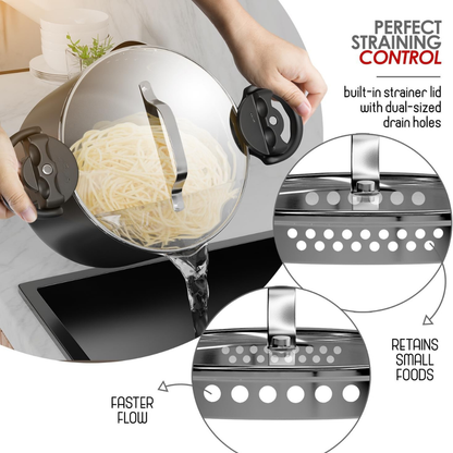 Premium Multipurpose Twist Lock Non-Stick Pot