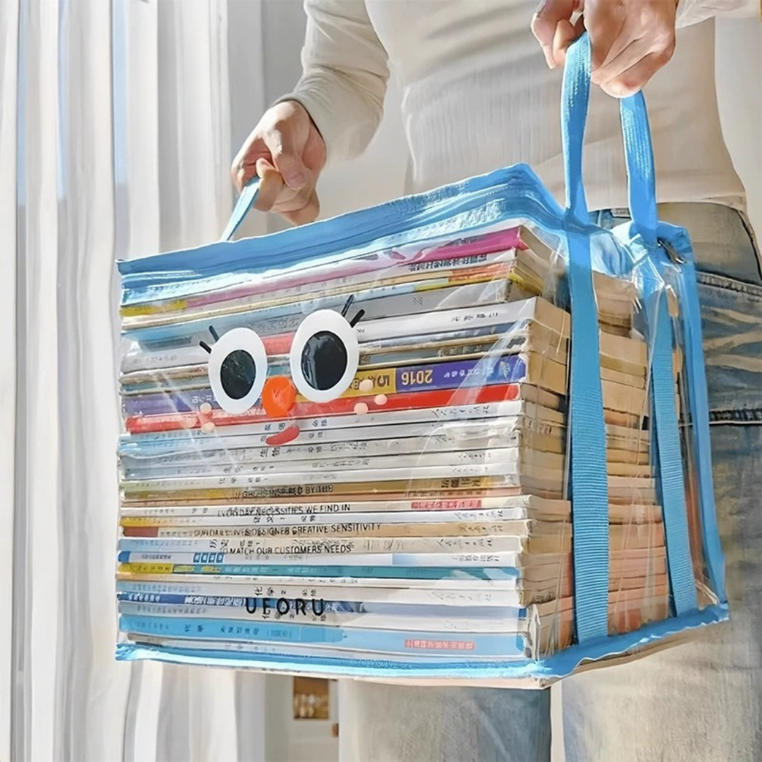 Transparent Foldable Book Storage Organizer