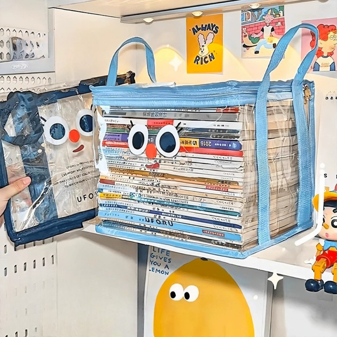 Transparent Foldable Book Storage Organizer