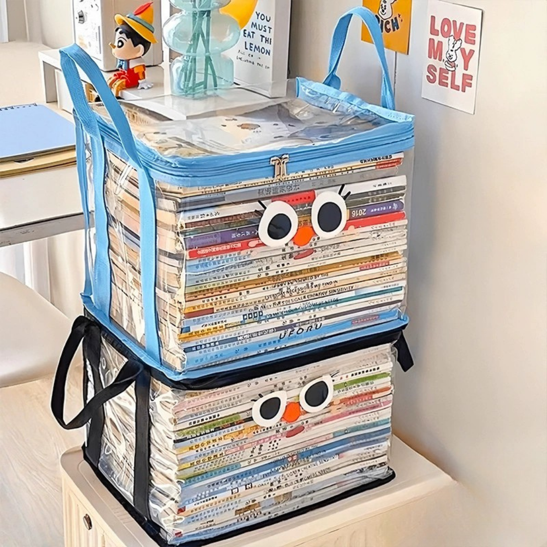 Transparent Foldable Book Storage Organizer