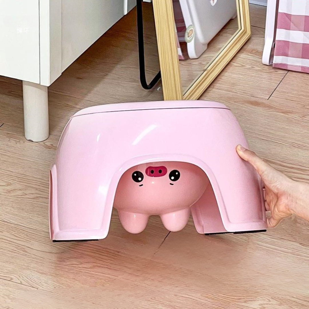 Adorable Baby Stool with Storage and Anti Skid Pads