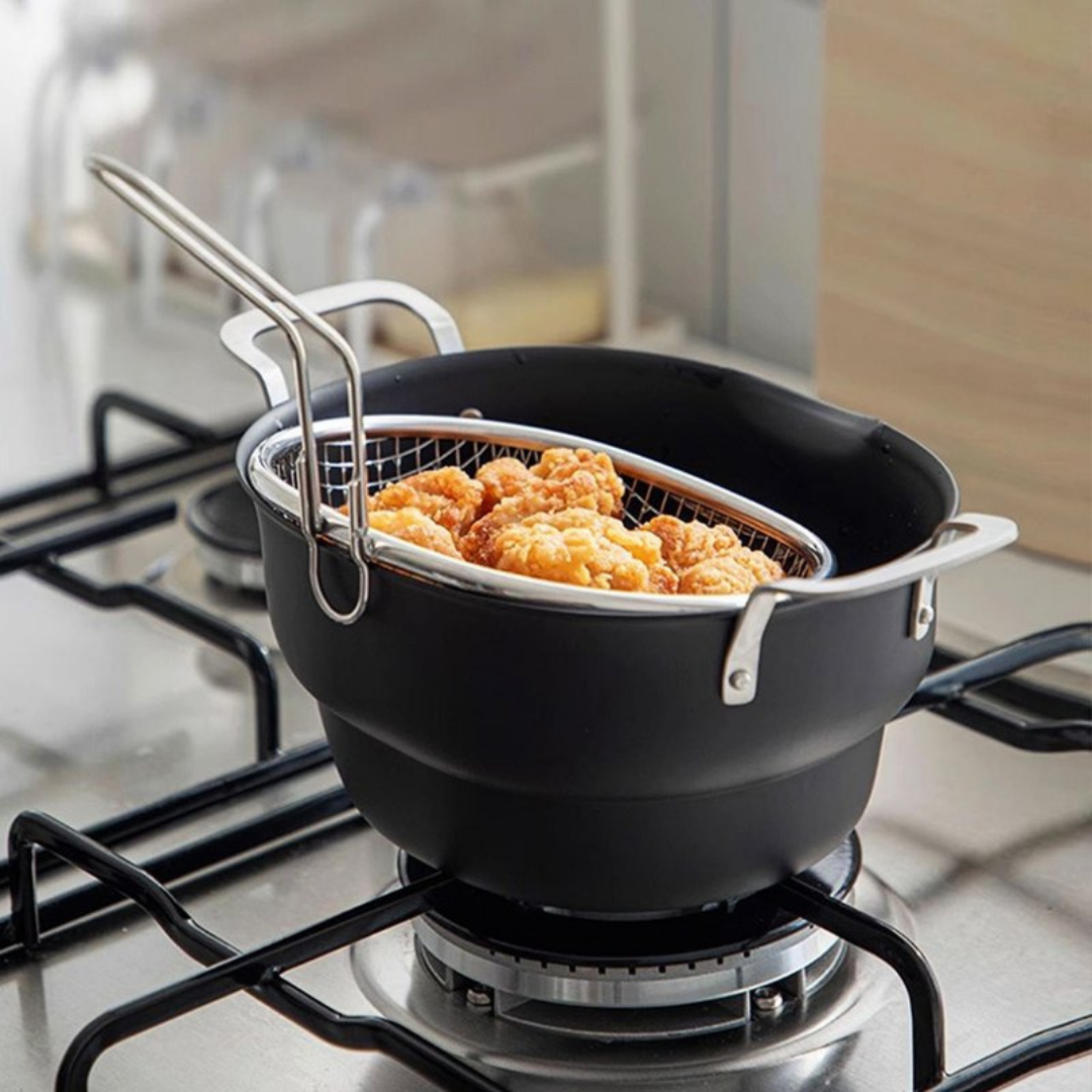 Multi-Use Oval Shape Deep Tempura Fryer Set