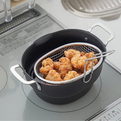 Multi-Use Oval Shape Deep Tempura Fryer Set