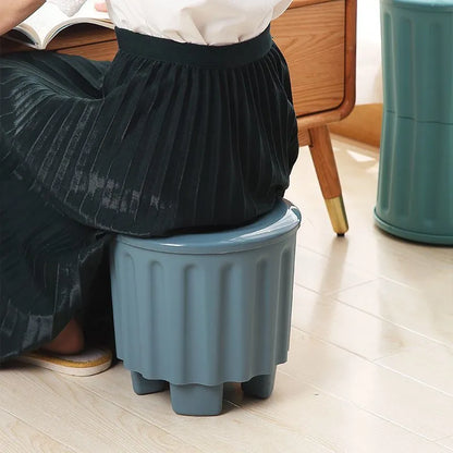 Multipurpose Ottoman Storage Bucket Stool