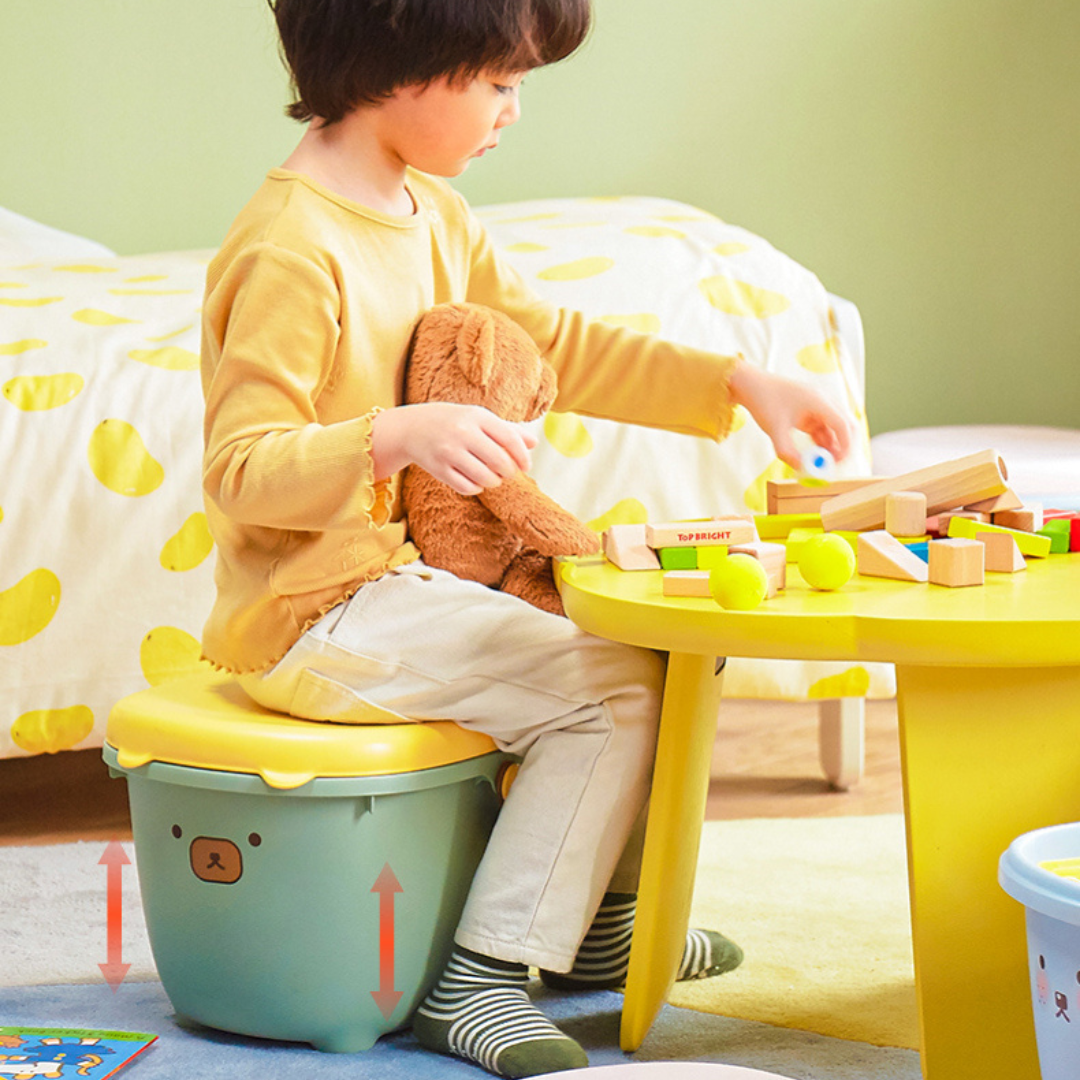 Multifunctional Storage Bucket Stool with Wide Comfort Seat - 13L Capacity