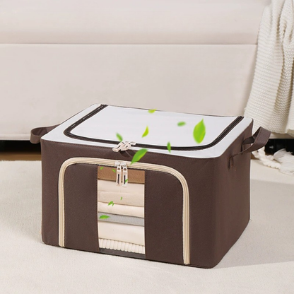 Clear Window Spacious Foldable Storage Organizer Box  (66L - 50x40x33cm)