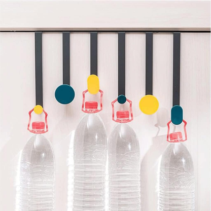 6 - Hooks Stainless Steel Door Hook Organizer Rack