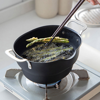 Multi-Use Oval Shape Deep Tempura Fryer Set