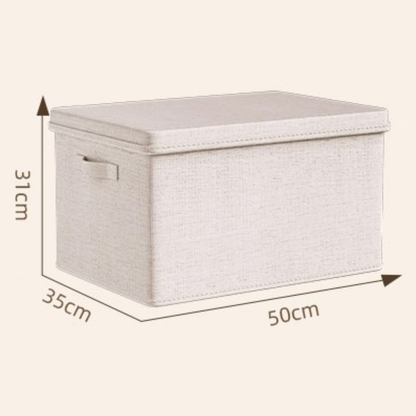 Multi-Use Foldable and Space Saving Design Stackable Fabric Storage Box