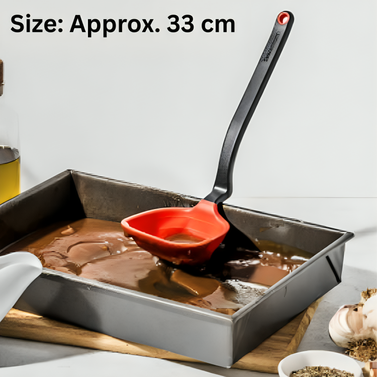 Premium Fold-Flat Silicone Cooking Ladle