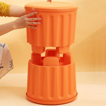 Multipurpose Ottoman Storage Bucket Stool