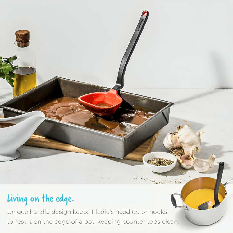 Premium Fold-Flat Silicone Cooking Ladle