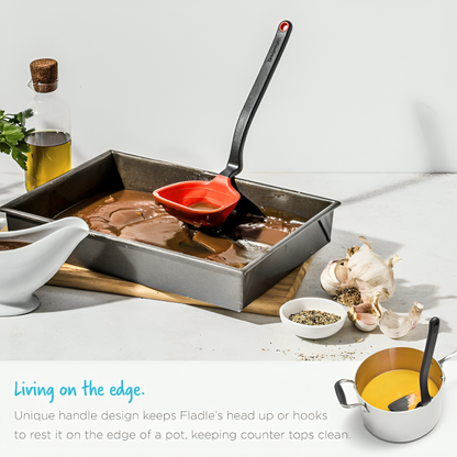 Premium Fold-Flat Silicone Cooking Ladle
