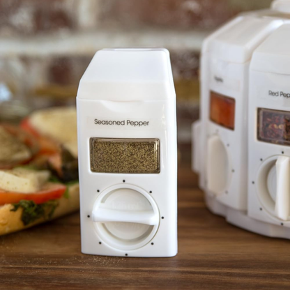 12 Containers Rotating Spice Carousel Storage Organizer