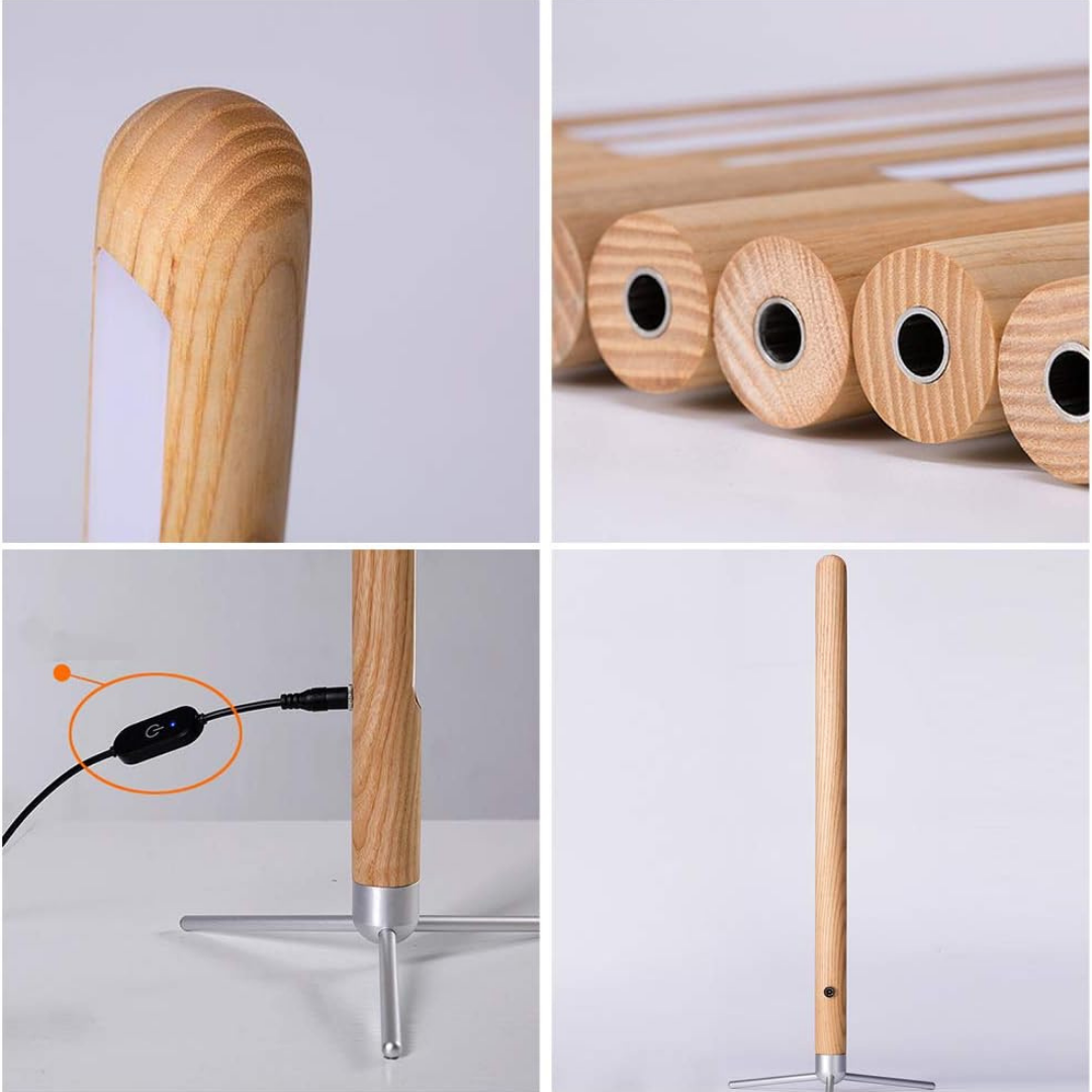 Elegant LED Floor Remote Control Standing Dimmable Light