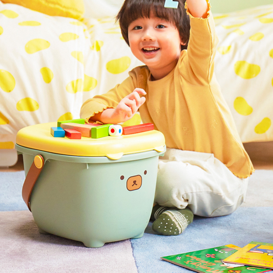 Multifunctional Storage Bucket Stool with Wide Comfort Seat - 13L Capacity