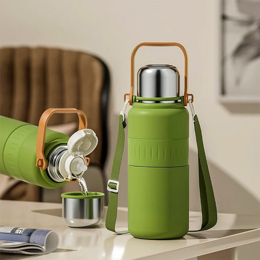 Stainless Steel Insulated Water Bottle – 1.2L Durable Design