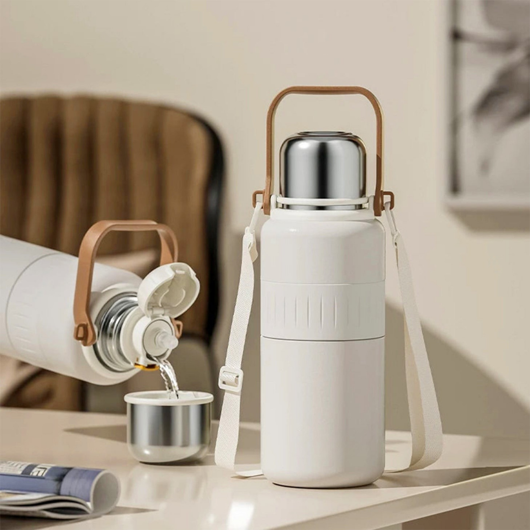 Stainless Steel Insulated Water Bottle – 1.2L Durable Design