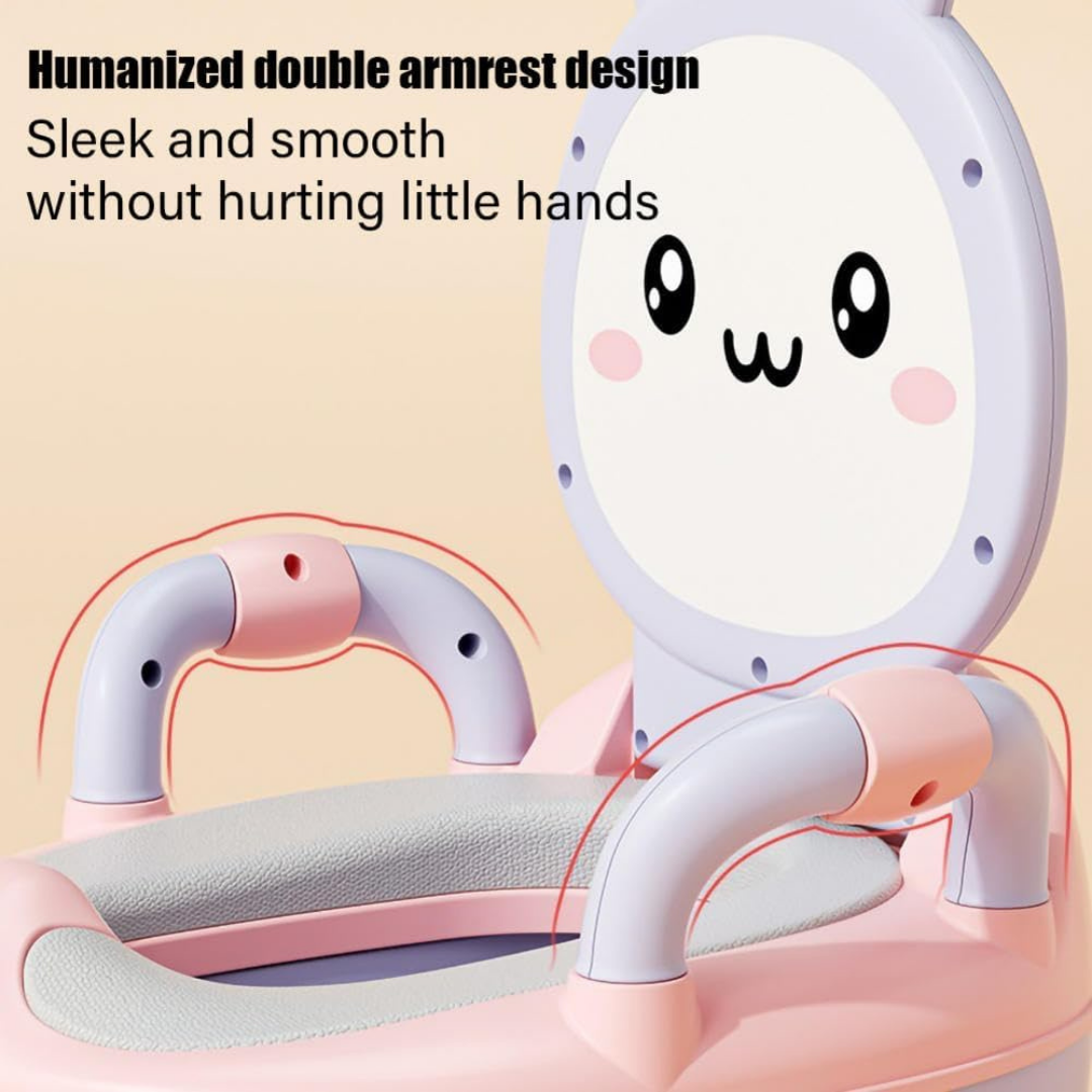 Cute Rabbit Comfortable &amp; Safe Seating Baby Potty Training Toilet