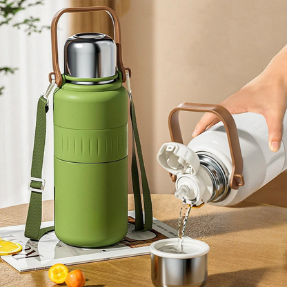Stainless Steel Insulated Water Bottle – 1.2L Durable Design