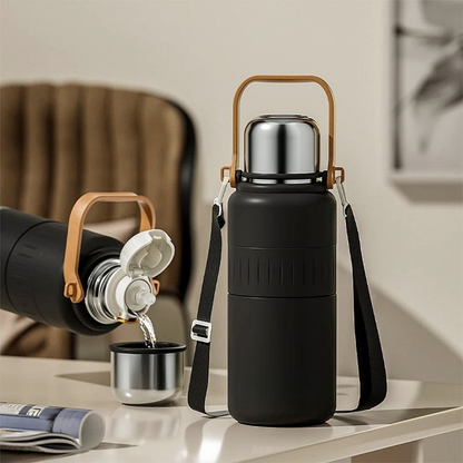 Stainless Steel Insulated Water Bottle – 1.2L Durable Design