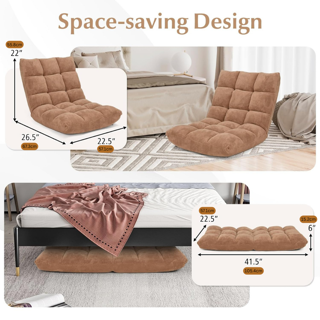 Ultra Comfort Floor Adjustable Multi Angle Position Design Sofa Chair