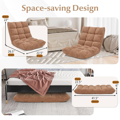 Ultra Comfort Floor Adjustable Multi Angle Position Design Sofa Chair